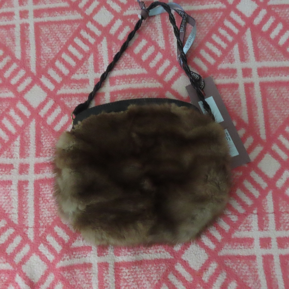 Mink Falorni Italy Le Borse Nicky Bag Sm NWT